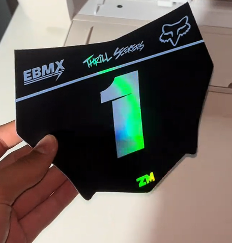 CUSTOM ridstar battery decal